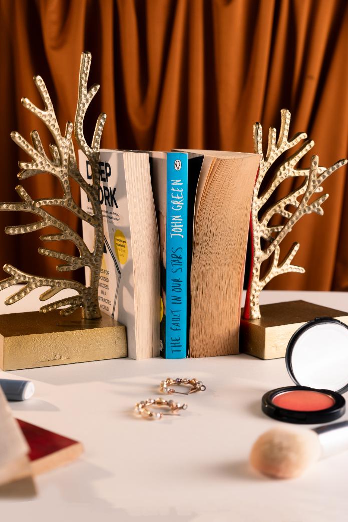 Metal Book Ends - Tree of Life