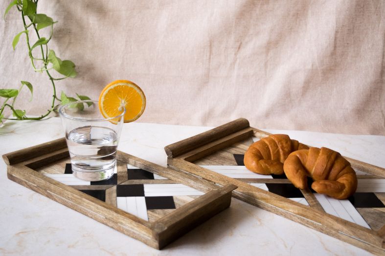 Black & White Serving Tray