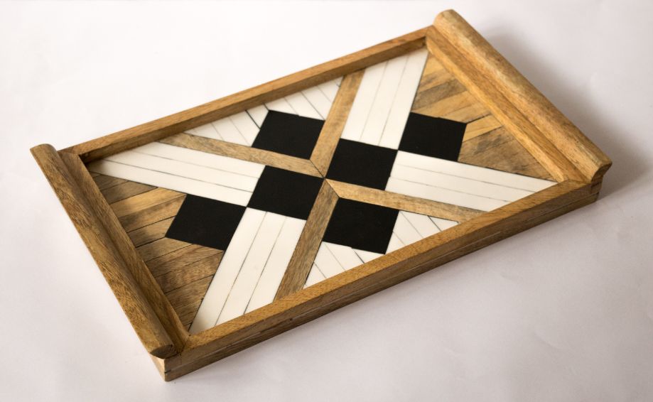 Black & White Serving Tray