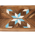 Blue and White Resin Serving Tray