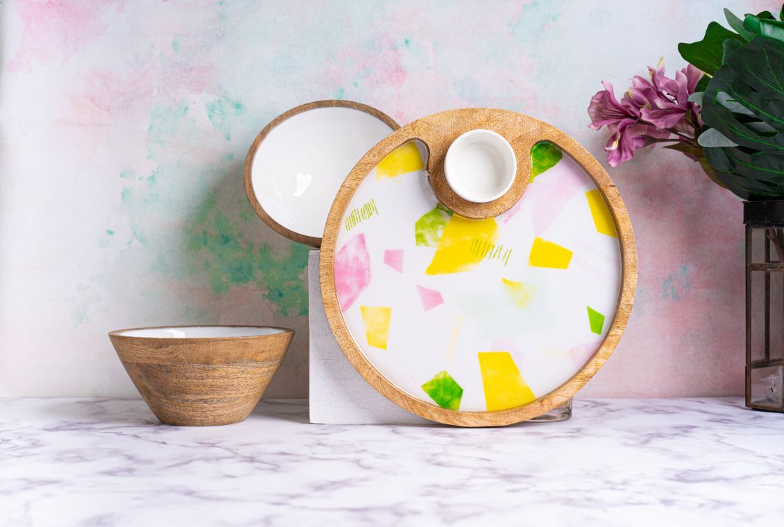 Chip and Dip Round Platter