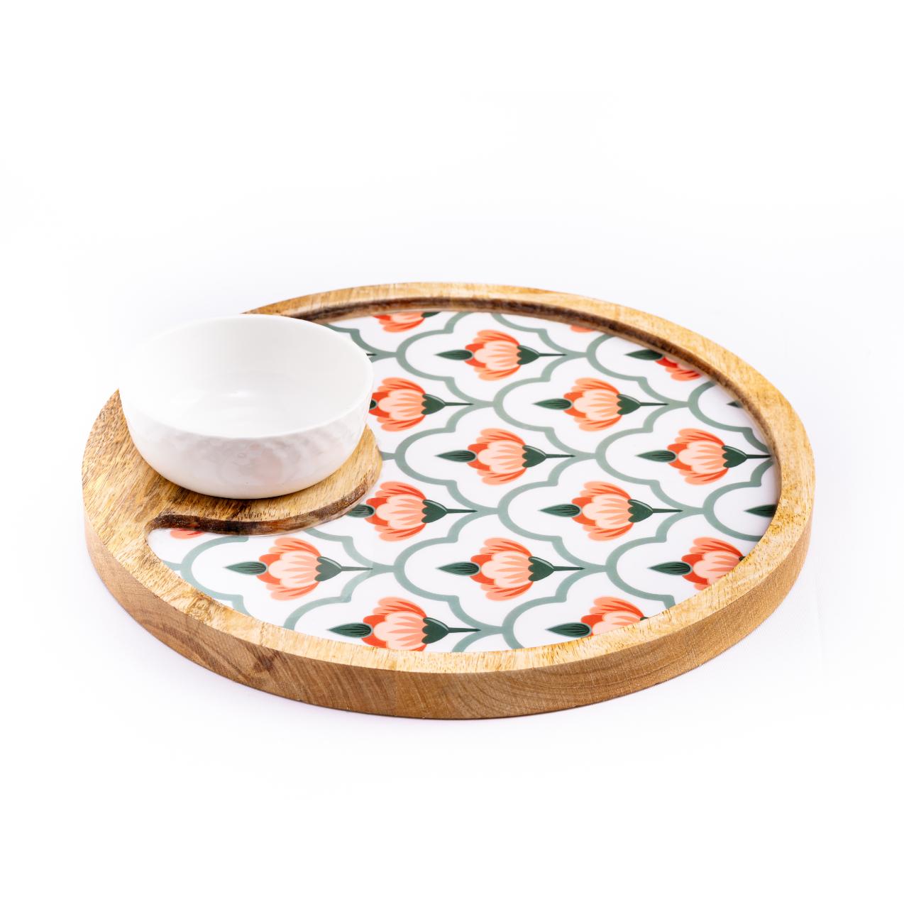 Chip and Dip Round (Patterned)