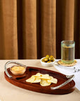 Chip and Dip Plain Oval with Glass Bowl
