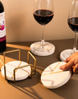 Coasters Marble Round Y