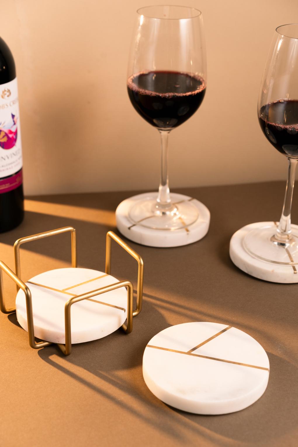 Coasters Marble Round Y