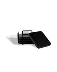Coasters Wooden Black with stand