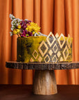 Cake Stand Bark Finish
