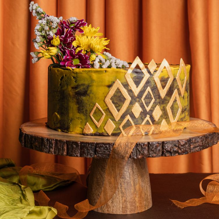 Cake Stand Bark Finish