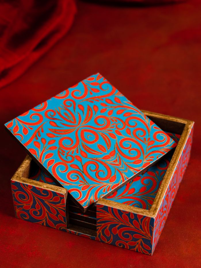 blue red gold