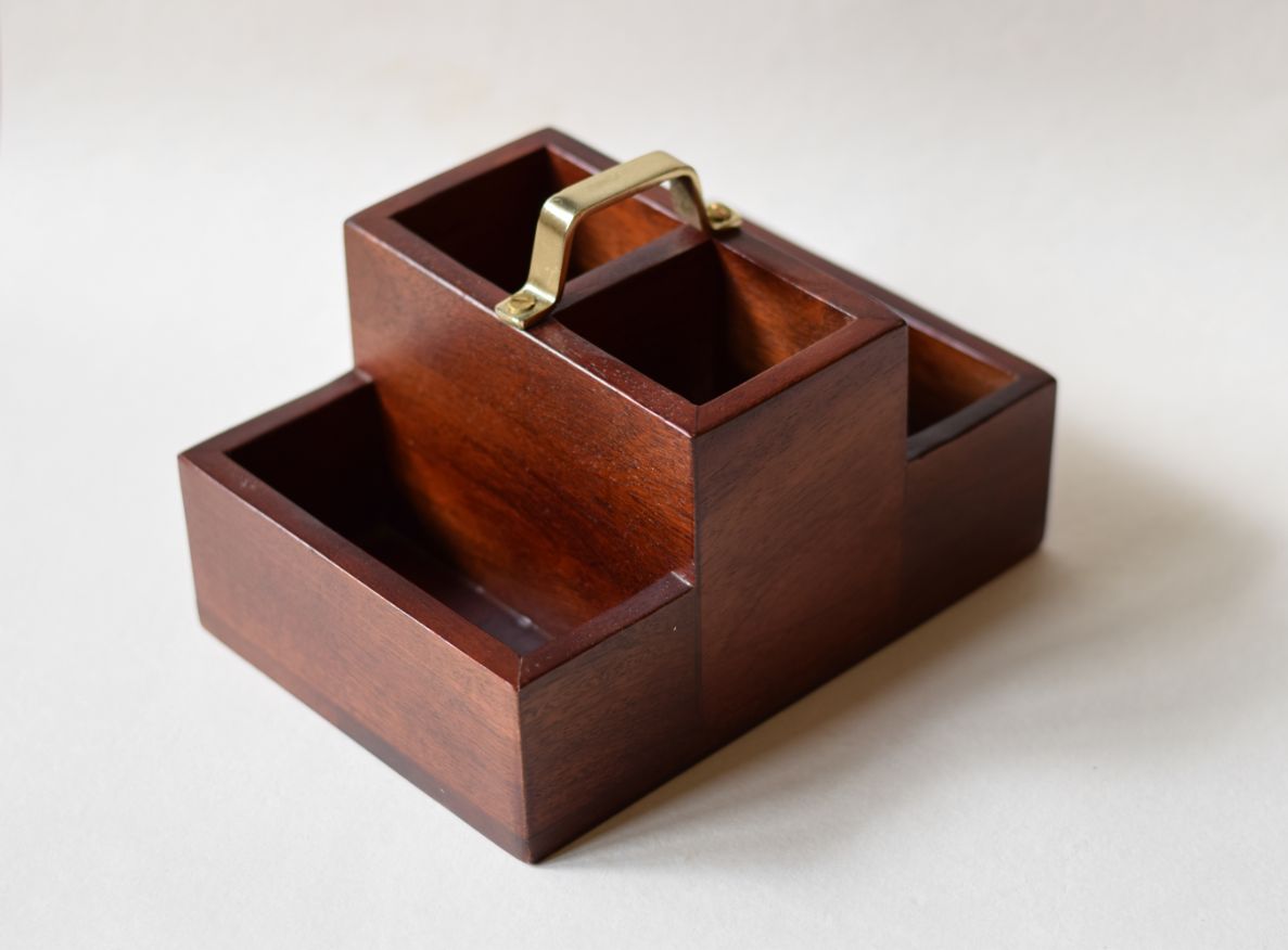 Wooden Condiment Stand Small