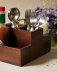 Wooden Condiment Stand Small