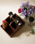Wooden Condiment Stand Small