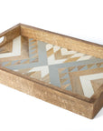Grey and White Resin Tray