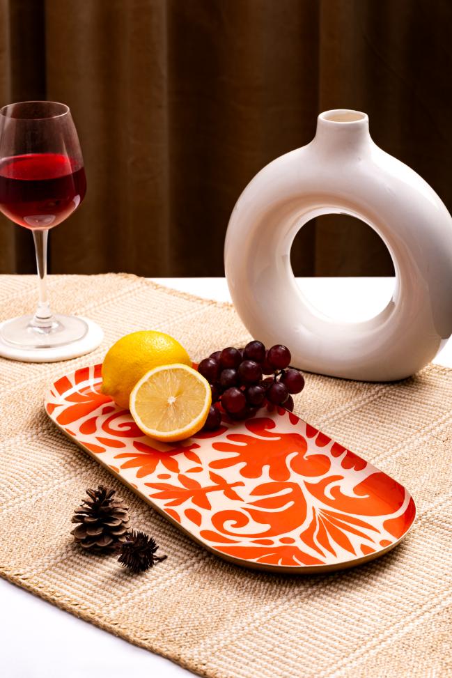 Metal Tile Platter - Oval