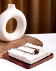 Napkin Holder Wooden Gun Metal