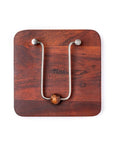Napkin Holder Wooden Gun Metal