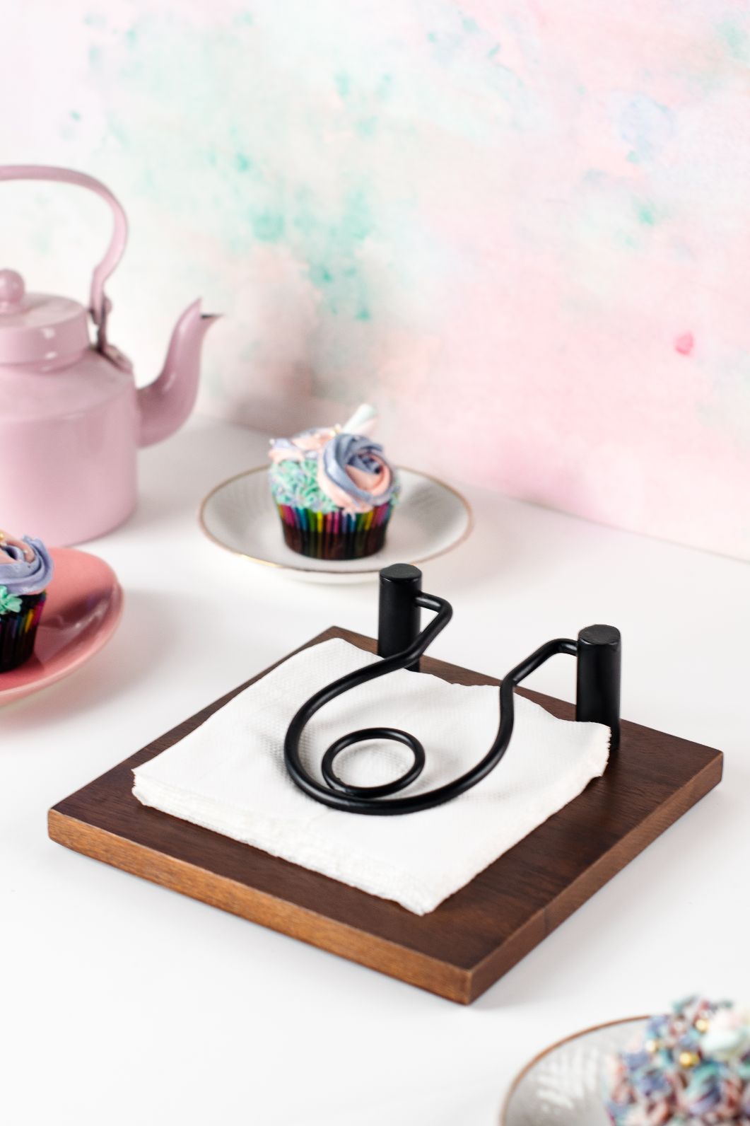Napkin Holder Black Ring