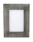 Photo Frame Black+White Resin Checks