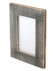 Photo Frame Black+White Resin Checks