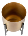 Planter Gold Antique with Black Stand