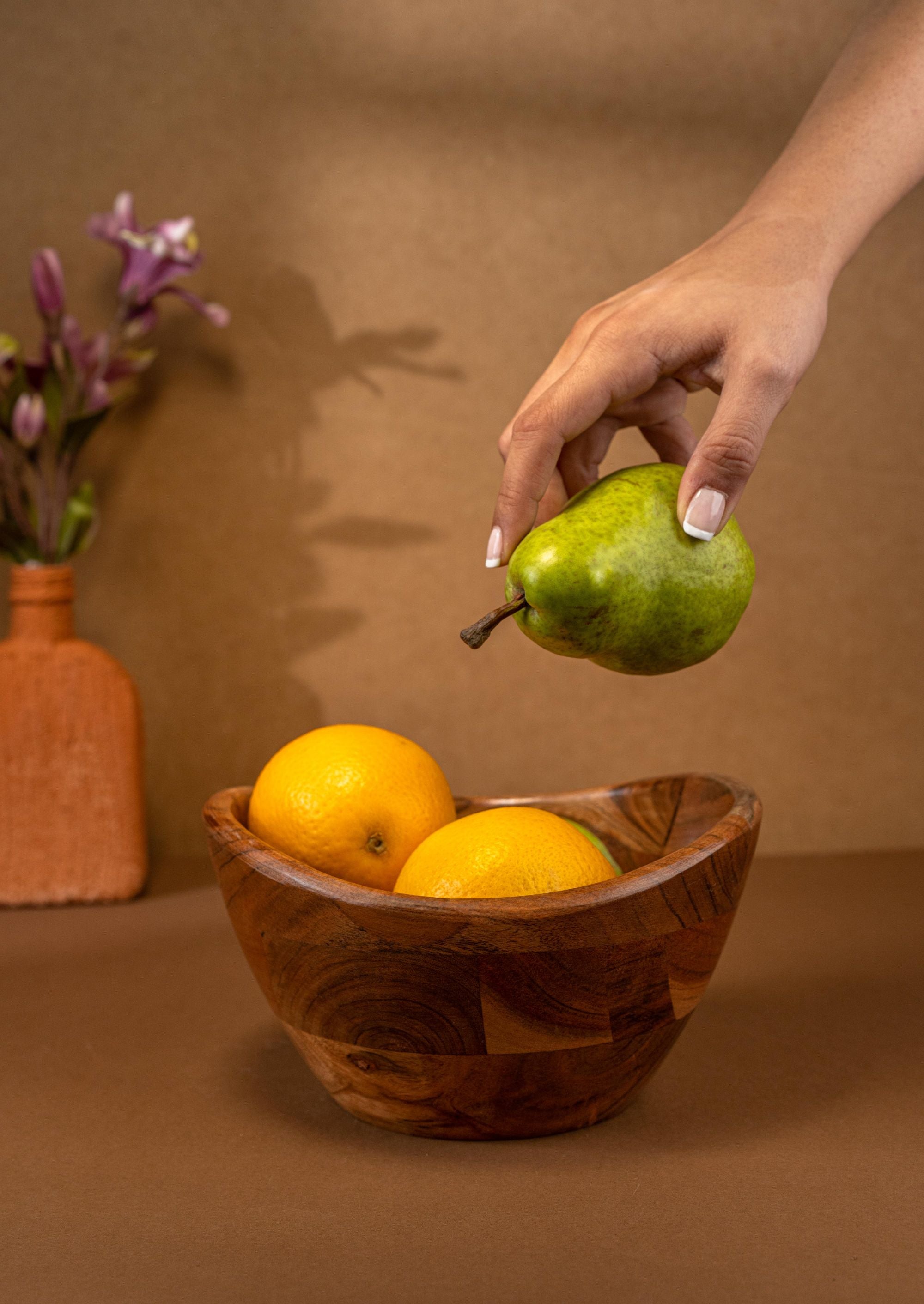 Serving Bowl Wooden Boat