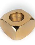 T-Light Holder Solid Gold Square