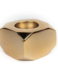 T-Light Holder Solid Gold Square