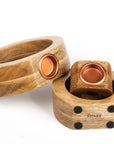 T-Light Holder Wooden Round Hollow