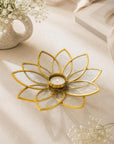 T-Light Holder Metal Floral Diya