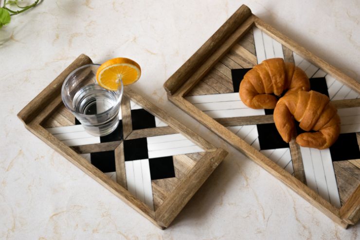 Black & White Serving Tray