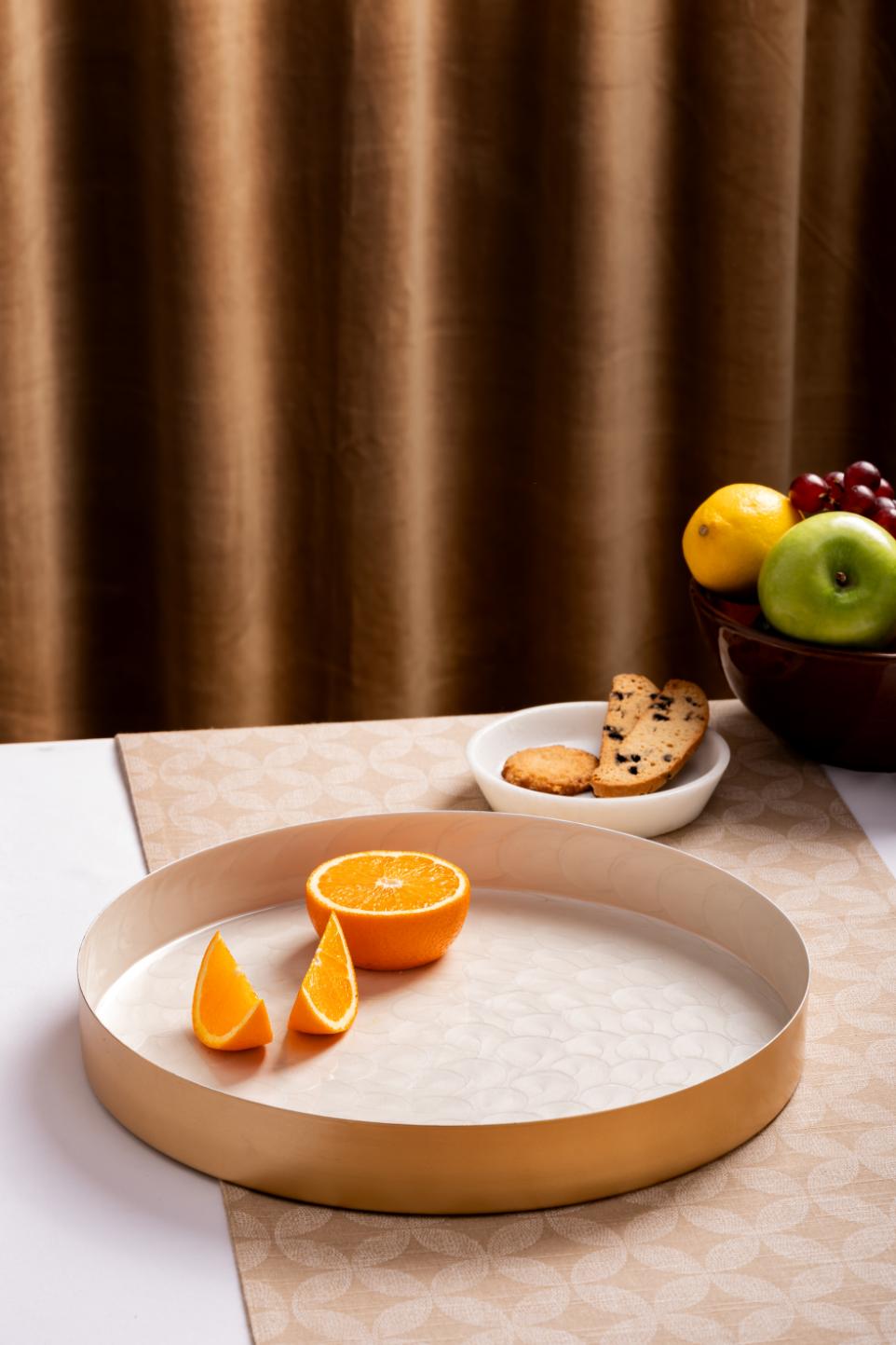 Tray Metal - Shell Round
