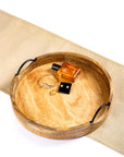 Tray Wooden - Wooden Round D Handle