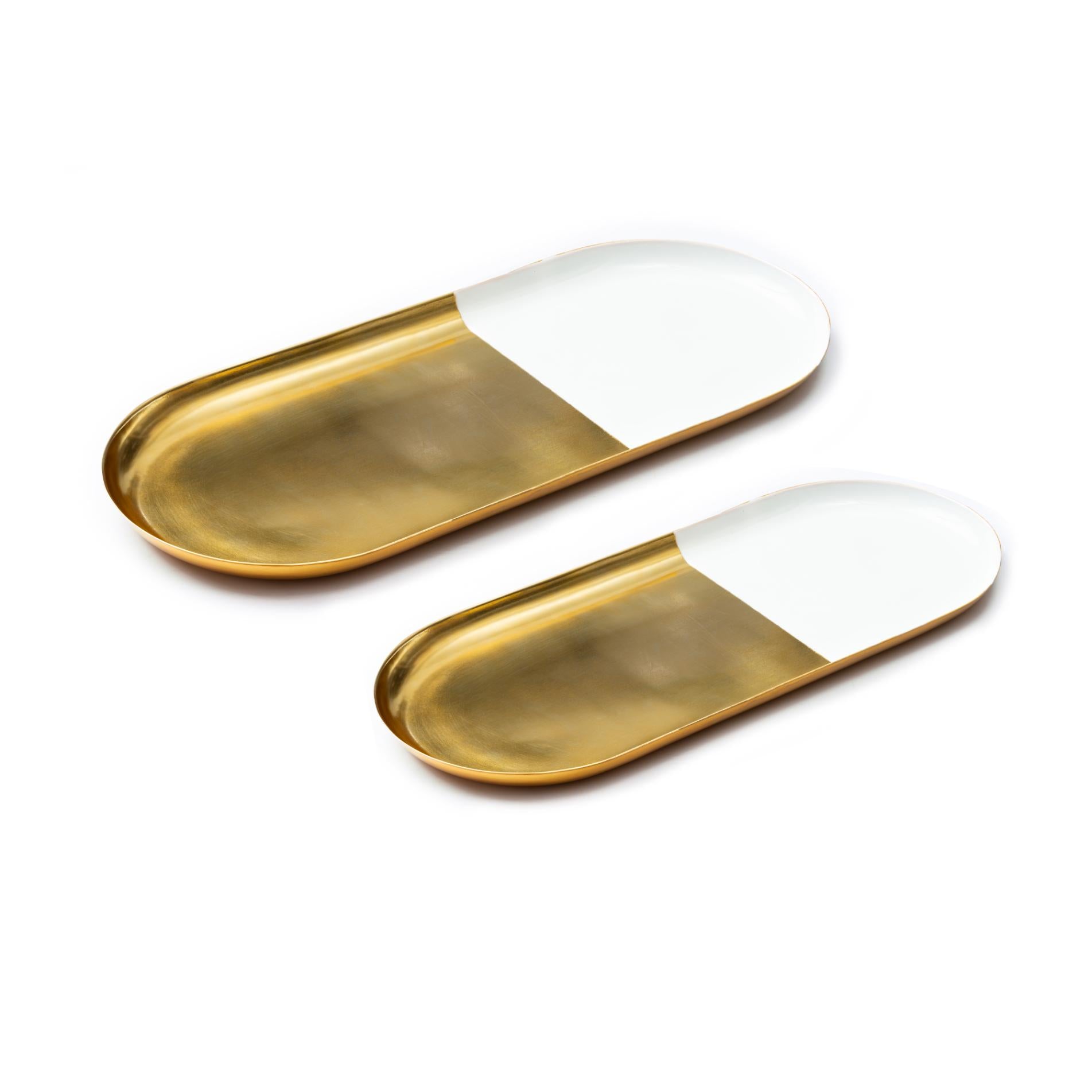 Metal Chalk Tray - Set of 2