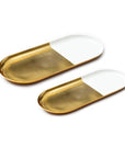 Metal Chalk Tray - Set of 2