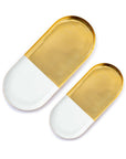 Metal Chalk Tray - Set of 2