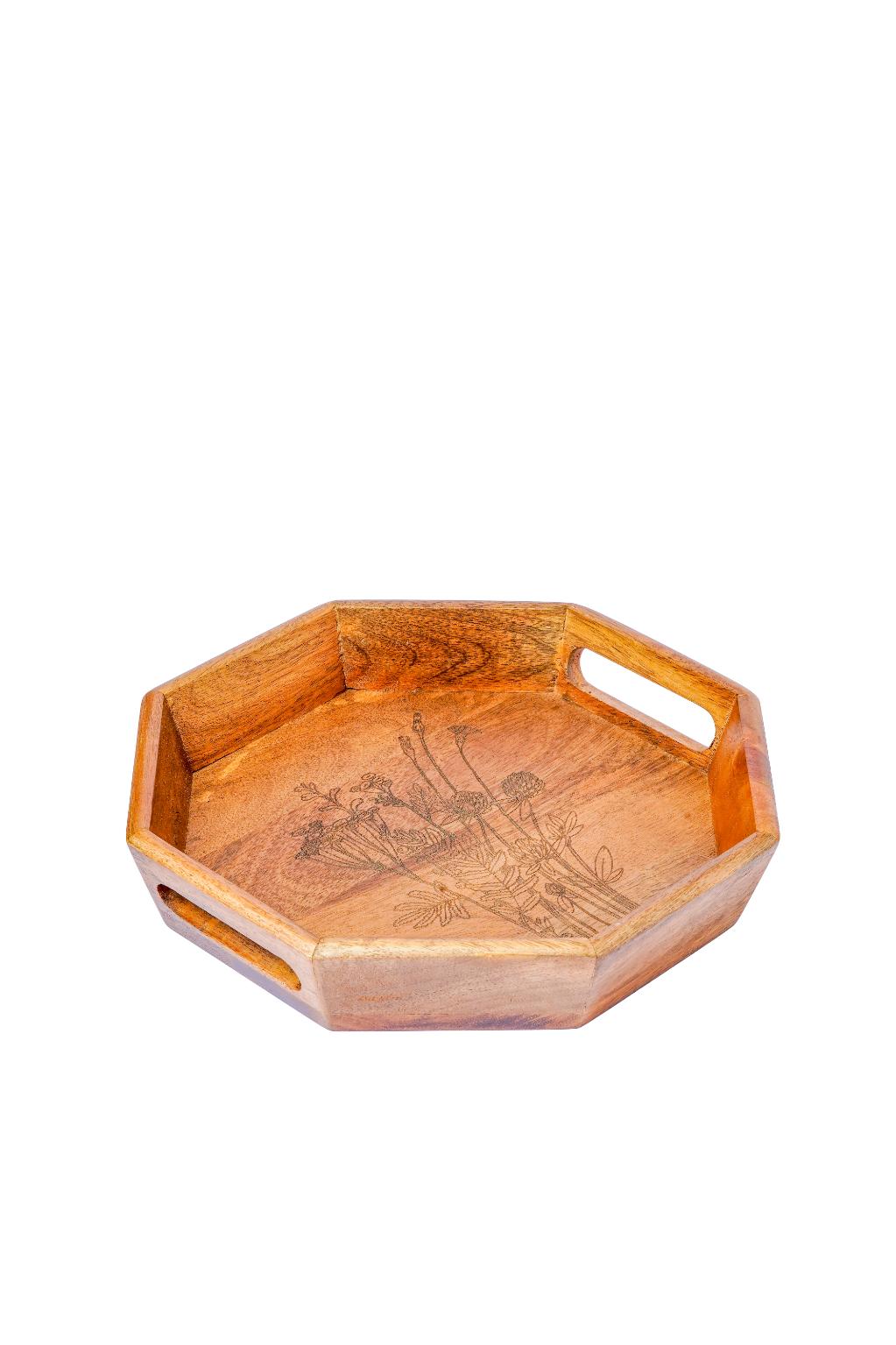 Tray Wooden Hexagon