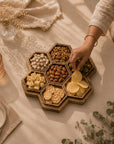 Tray Wooden - Honeycomb