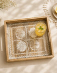 Tray Wooden - Coastal Seashell