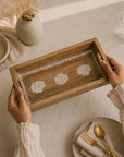 Tray Wooden - Coastal Seashell