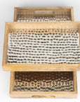 Tray Wooden Hammer Nickel Set of 2