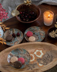 Wooden Platter - Handpainted Floral - Oval