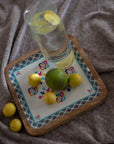 Wooden Platter Jaal Print