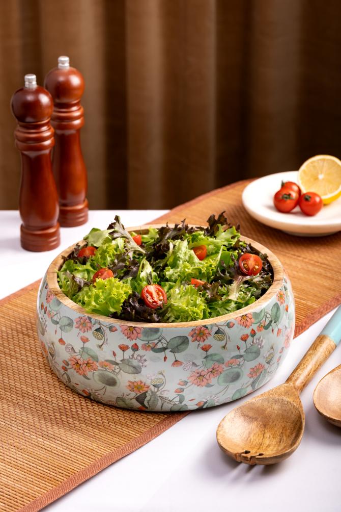 Wood Bowls Salad Sets With Big Salad Bowls And Servers Bamboo