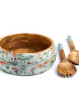 Wooden Salad Bowl + Server Set