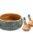 Wooden Salad Bowl + Server Set