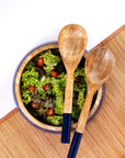 Wooden Salad Bowl + Server Set
