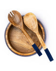 Wooden Salad Bowl + Server Set