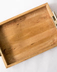 Wooden Tray - Rectangle T-Handle