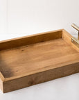 Wooden Tray - Rectangle T-Handle