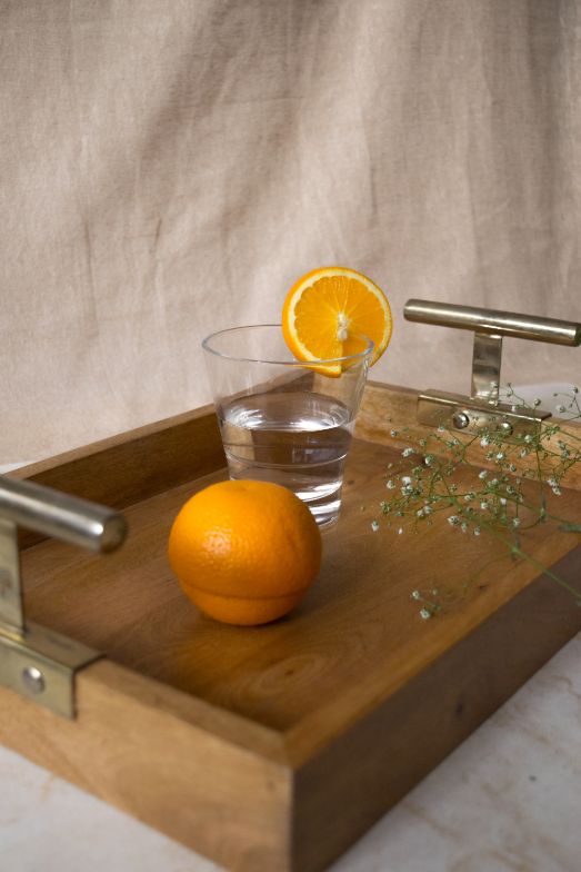 Wooden Tray - Rectangle T-Handle